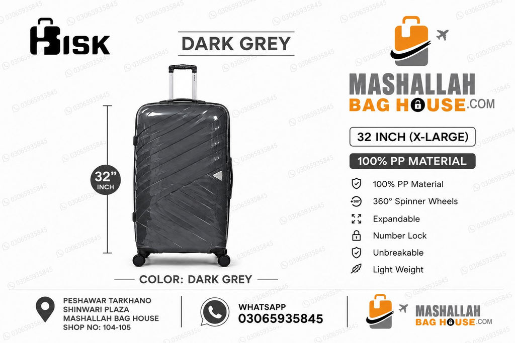 HKHSK Premium 4-Piece Luggage Set –