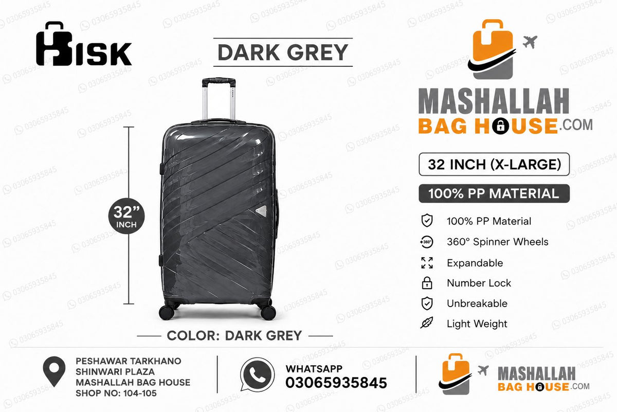 HKHSK Premium 4-Piece Luggage Set –