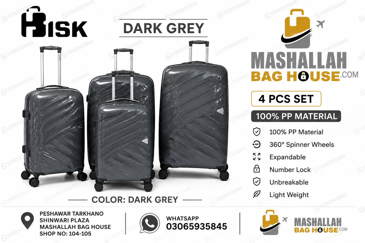HKHSK Premium 4-Piece Luggage Set –
