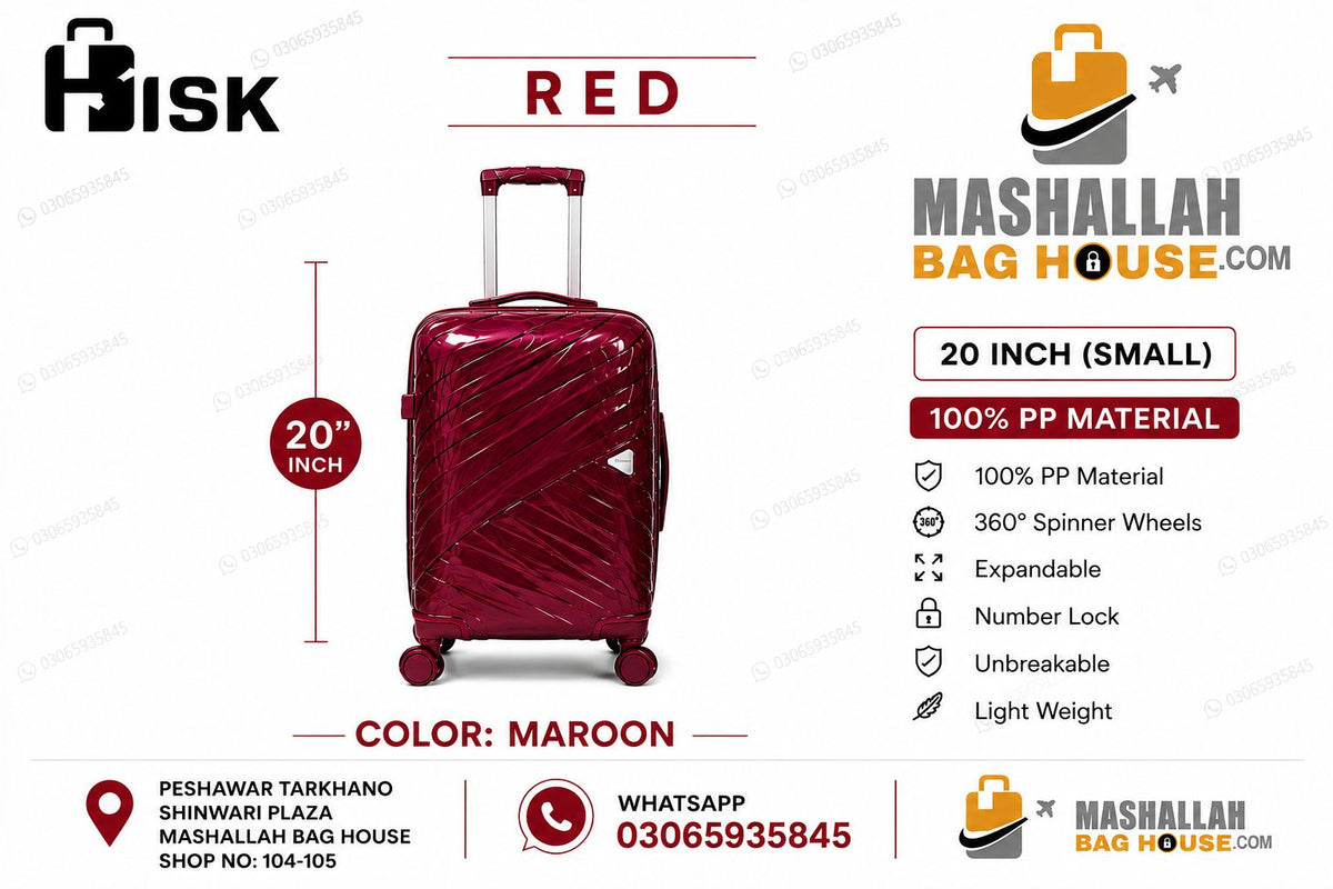 HKHSK Premium 4-Piece Luggage Set –