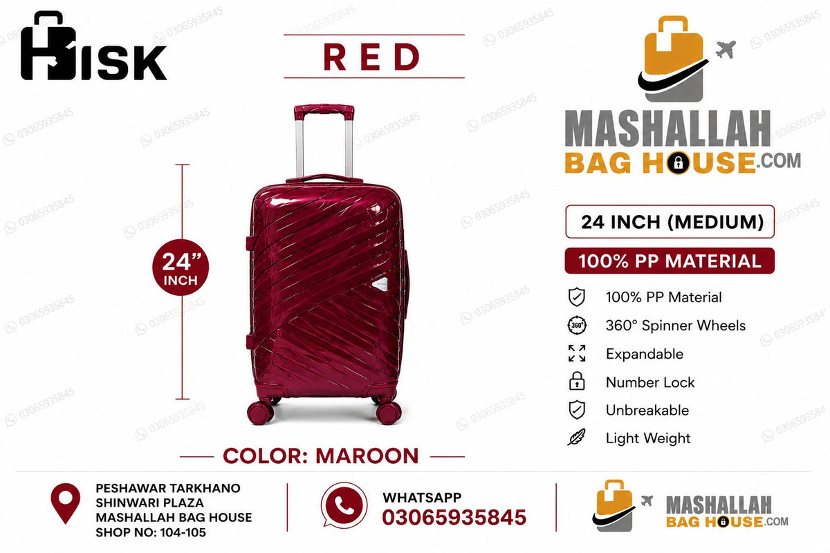 HKHSK Premium 4-Piece Luggage Set –