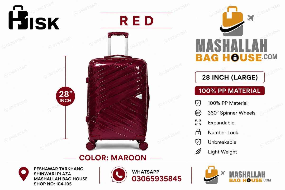 HKHSK Premium 4-Piece Luggage Set –