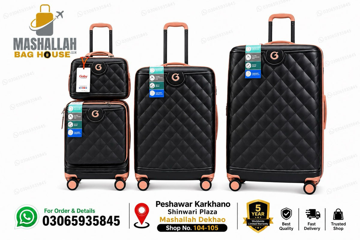 Goby Premium 4-Piece Luxury Luggage Set