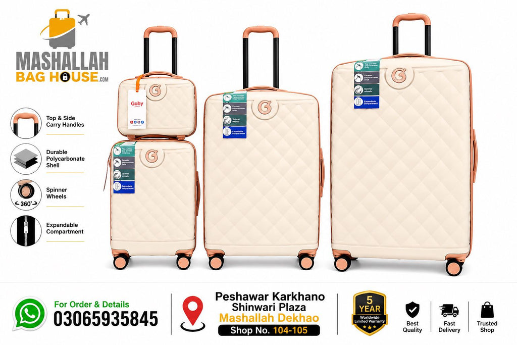 Goby Premium 4-Piece Luxury Luggage Set