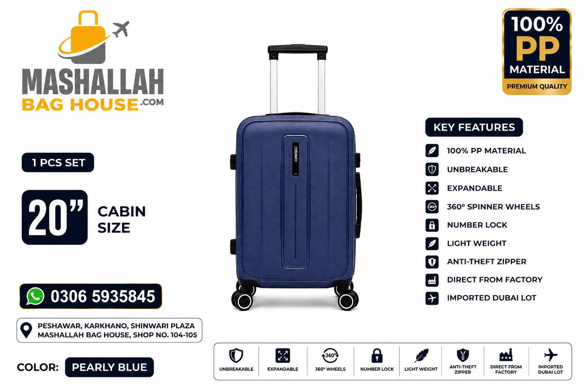 Unbreakable PP Luggage Set – Expandable Suitcases