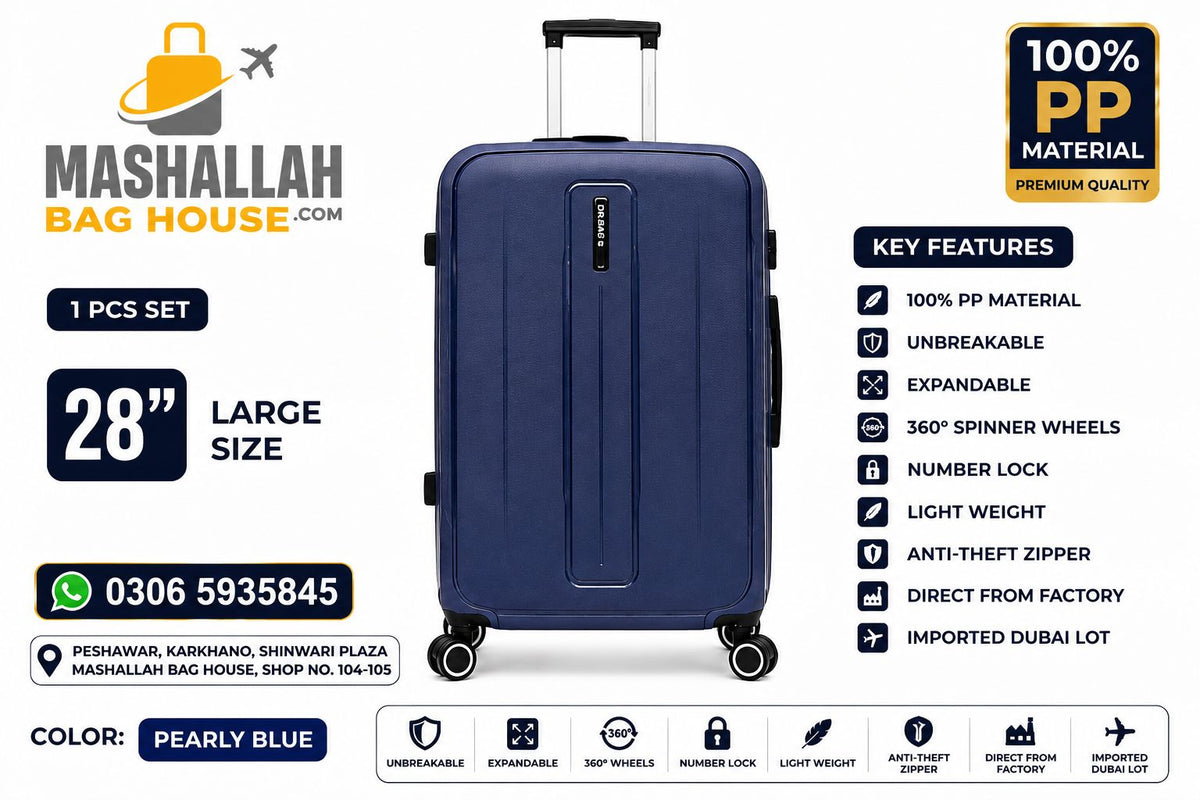Unbreakable PP Luggage Set – Expandable Suitcases