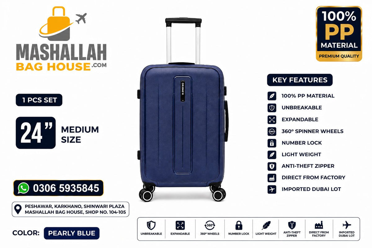 Unbreakable PP Luggage Set – Expandable Suitcases