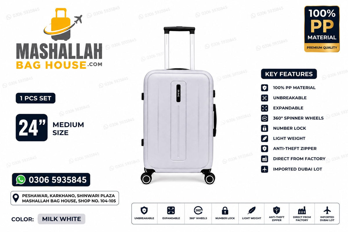 Unbreakable PP Luggage Set – Expandable Suitcases