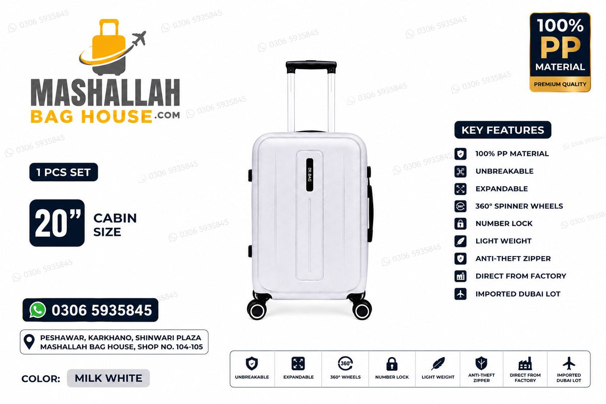 Unbreakable PP Luggage Set – Expandable Suitcases