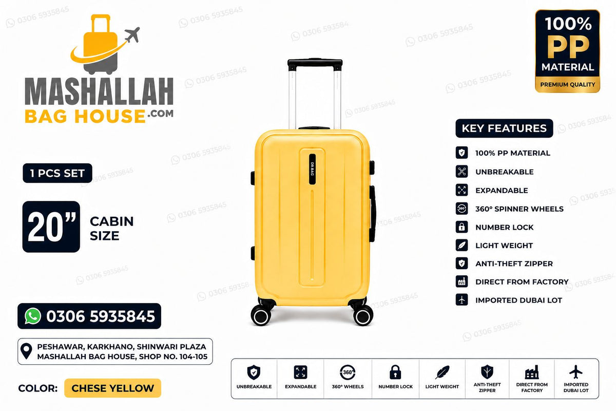 Unbreakable PP Luggage Set – Expandable Suitcases