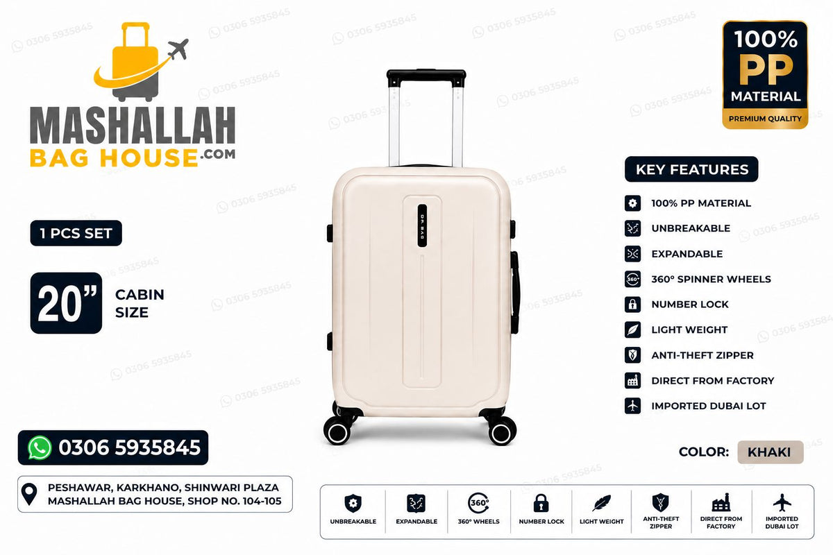 Unbreakable PP Luggage Set – Expandable Suitcases