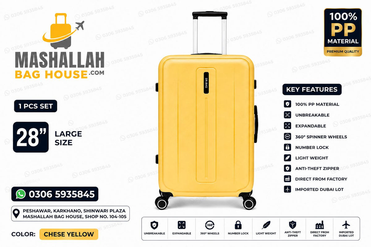 Unbreakable PP Luggage Set – Expandable Suitcases