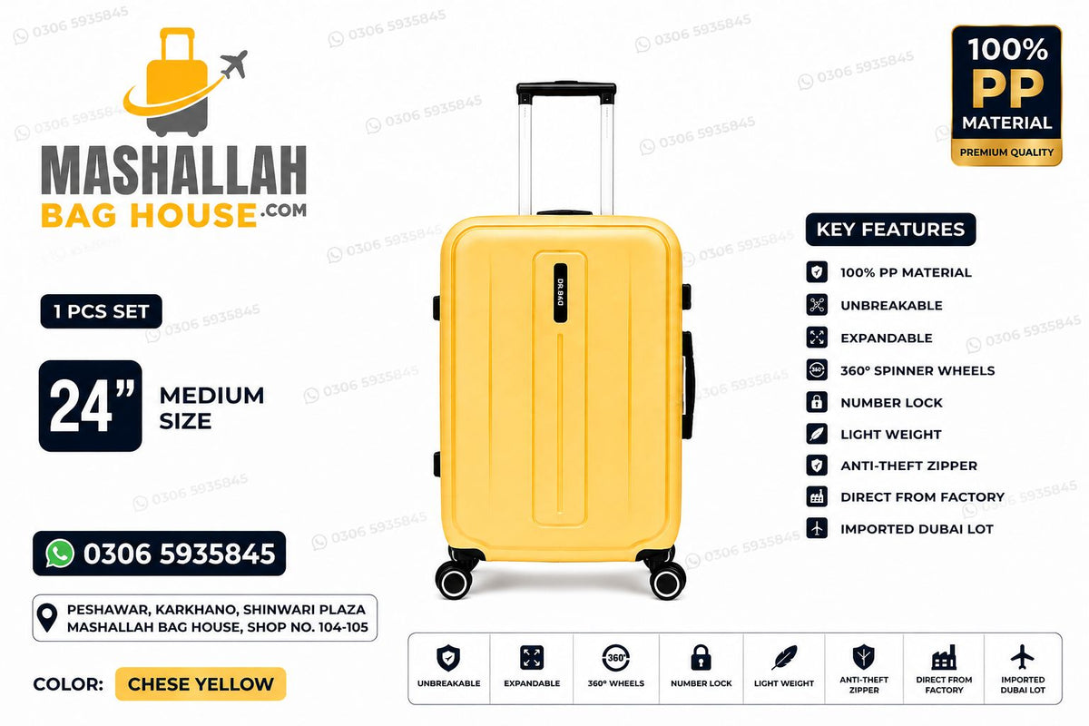 Unbreakable PP Luggage Set – Expandable Suitcases