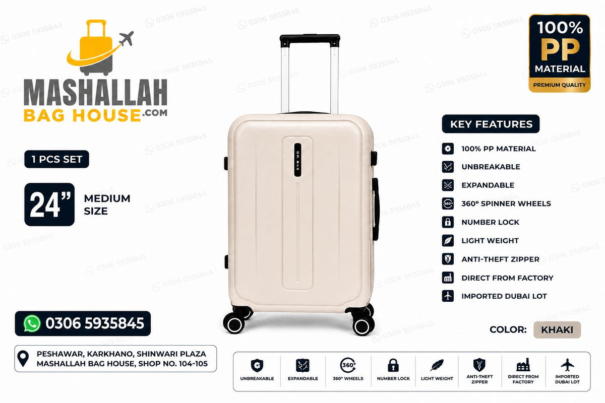 Unbreakable PP Luggage Set – Expandable Suitcases