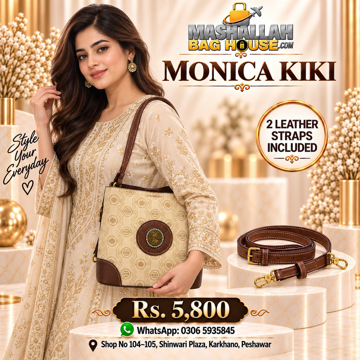 Monica Kiki Premium Ladies Shoulder & Hand Bag