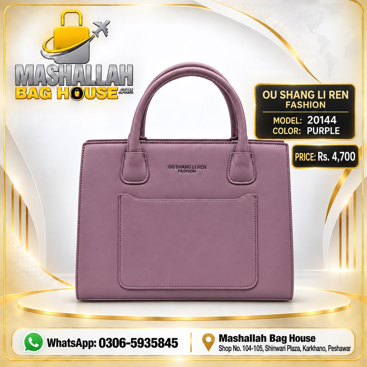 Elegant Large Capacity Shoulder & HandBag