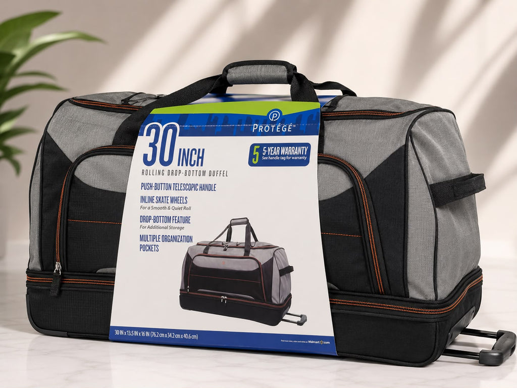 Protege 30-Inch Rolling Drop-Bottom Duffel Bag