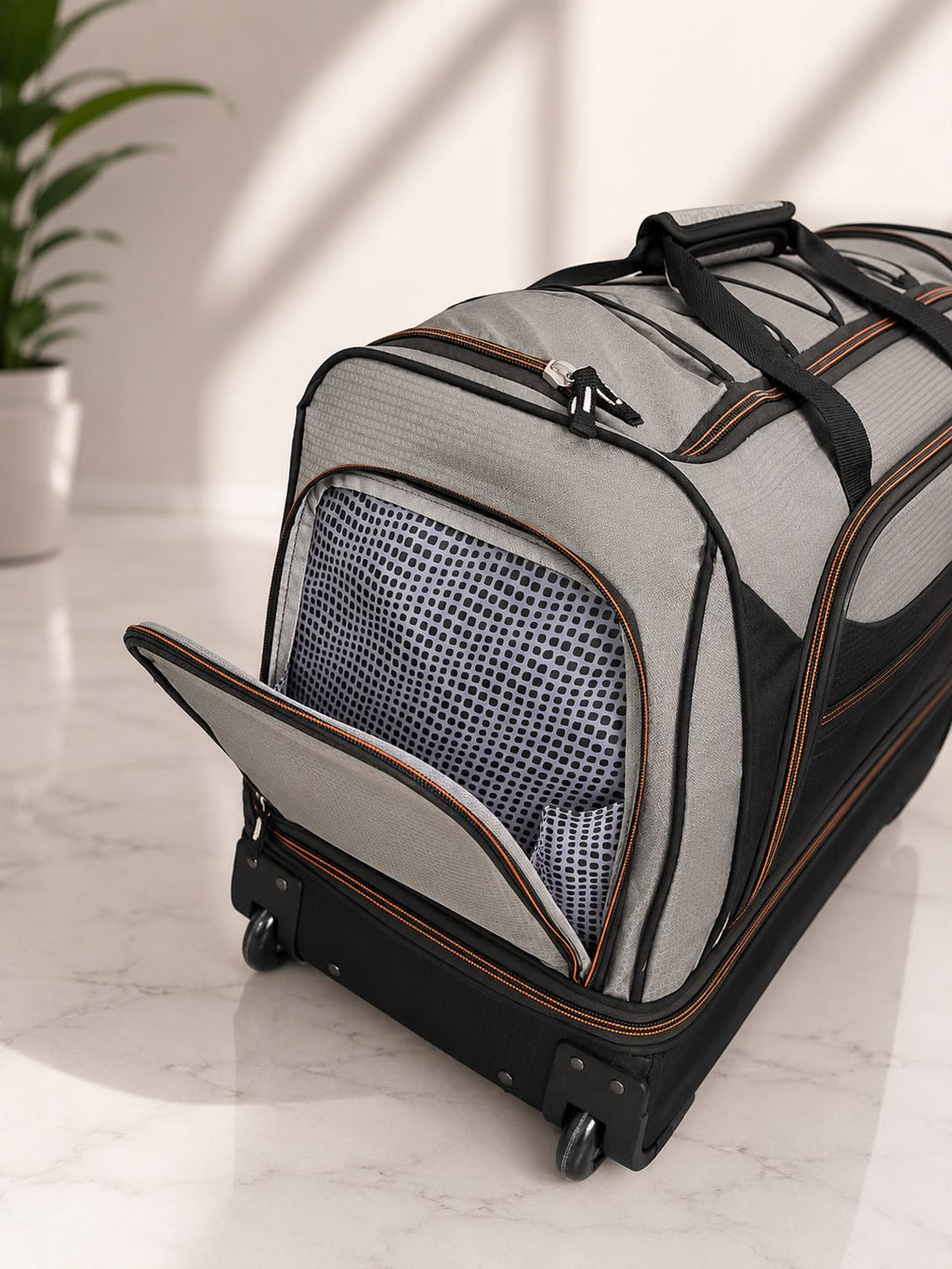 Protege 30-Inch Rolling Drop-Bottom Duffel Bag