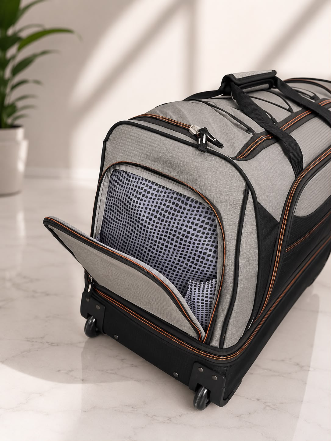 Protege 30-Inch Rolling Drop-Bottom Duffel Bag