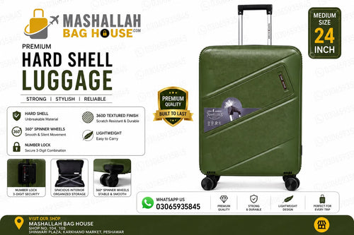 24 Inch Hard Shell Lightweight Travel Trolley